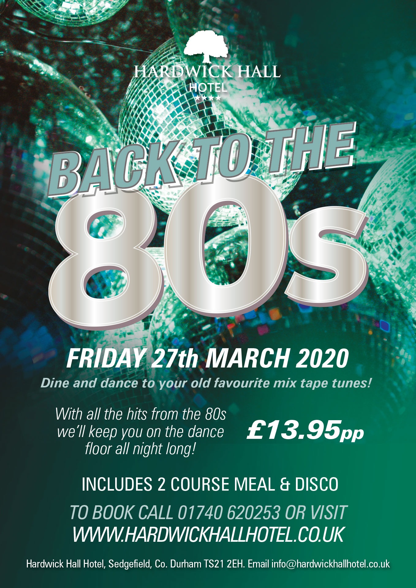 80 S Disco Party Night Hardwick Hall Hotel